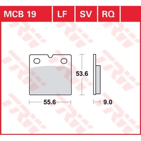 Brzdové destičky MCB019SV