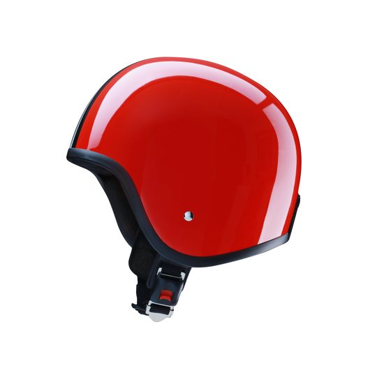 Moto helma RB-680 / červená, replica DDR moped