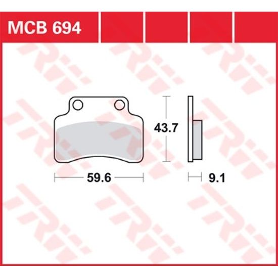 Brzdové destičky MCB694