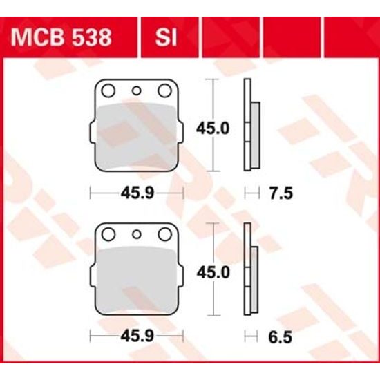 Brzdové destičky MCB538