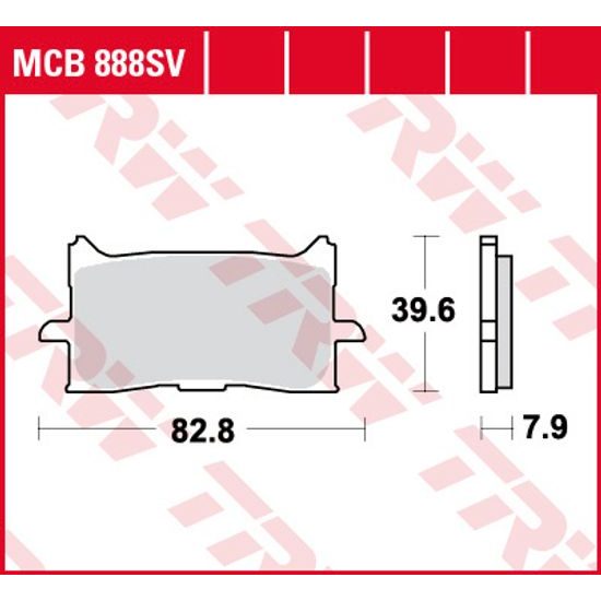 Brzdové destičky MCB888SV