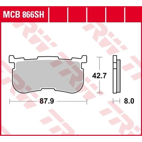 Brzdové destičky MCB866SH