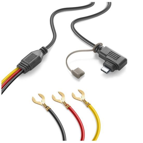 Napájecí kabel pro Interphone Ridesync 5,5“, USB-C / baterie