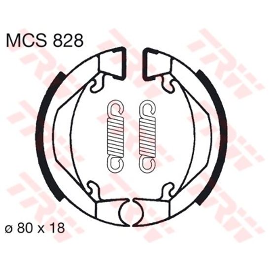 Brzdové pakny MCS828