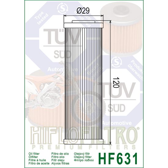 Olejový filtr HF631 BETA