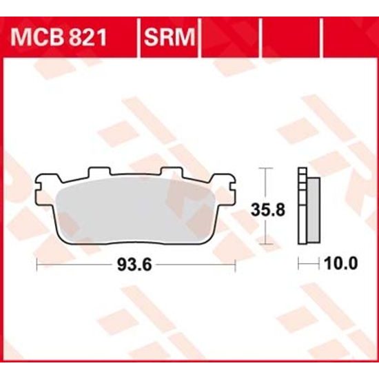 Brzdové destičky MCB821SRM