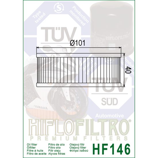 Olejový filtr HF146 Yamaha