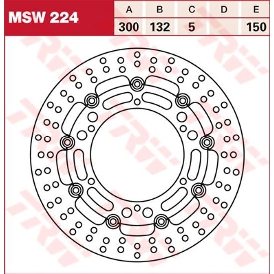 Brzdový kotouč plovoucí MSW224