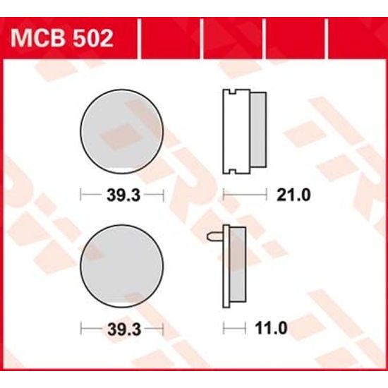 Brzdové destičky MCB502