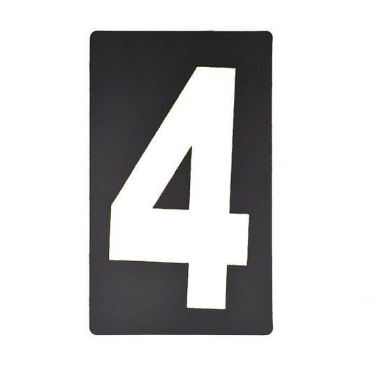 Náhradní bílé číslo pro BikeTek pit board
