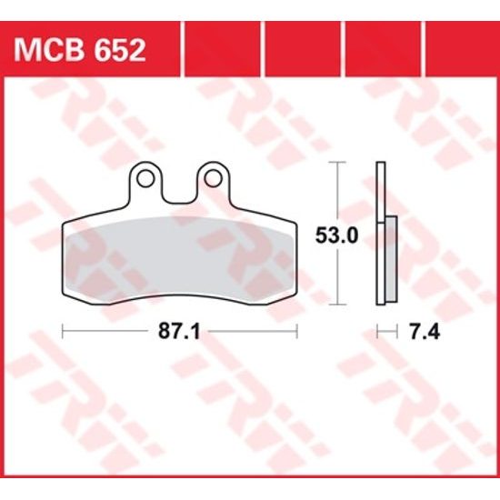 Brzdové destičky MCB652