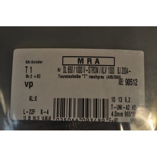 Plexi MRA Touring pro DL650/1000V/ KLV1000