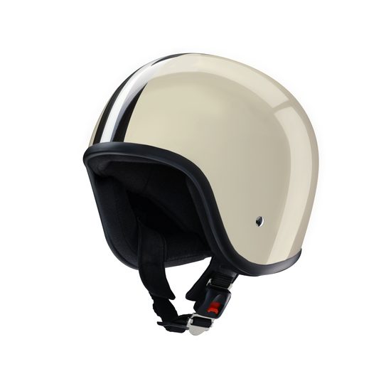 Moto helma RB-681 / krémová, replika DDR moped