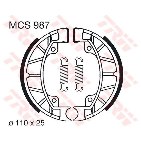 Brzdové pakny MCS987