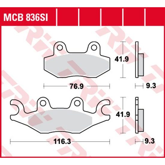 Brzdové destičky MCB836SI