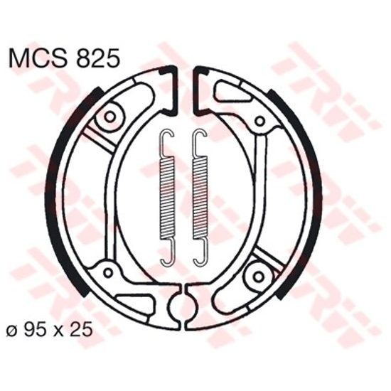 Brzdové pakny MCS825