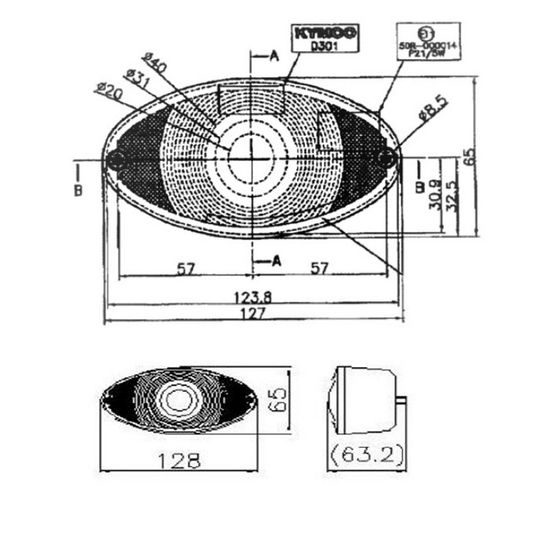 Moto světlo zadní CAT-EYE