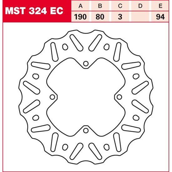 Brzdový kotouč MST324EC