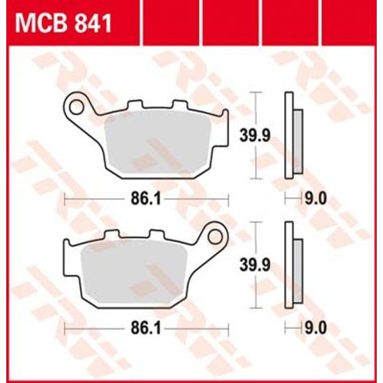 Brzdové destičky MCB841SH