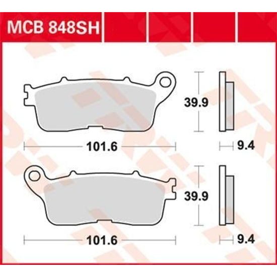 Brzdové destičky MCB848SH