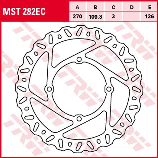 Brzdový kotouč MST282EC