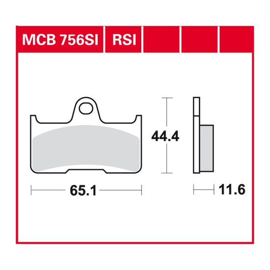 Brzdové destičky MCB756RSI