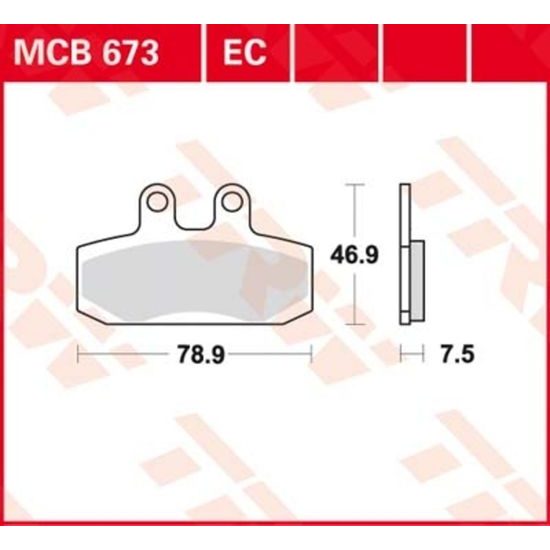 Brzdové destičky MCB673EC