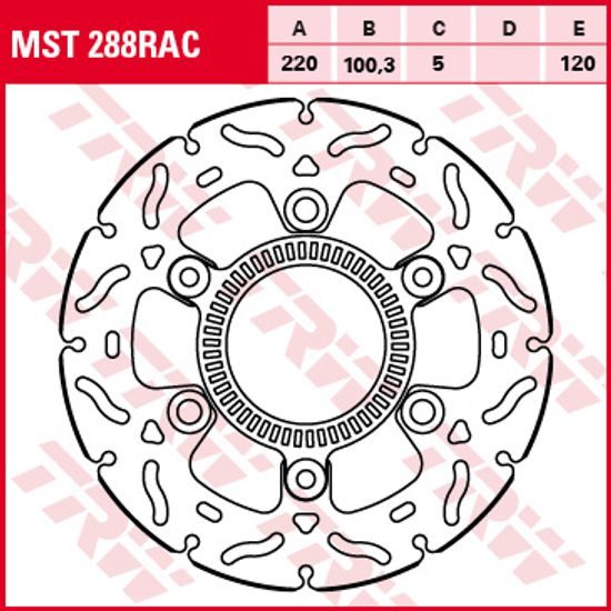 Brzdový kotouč MST288RAC