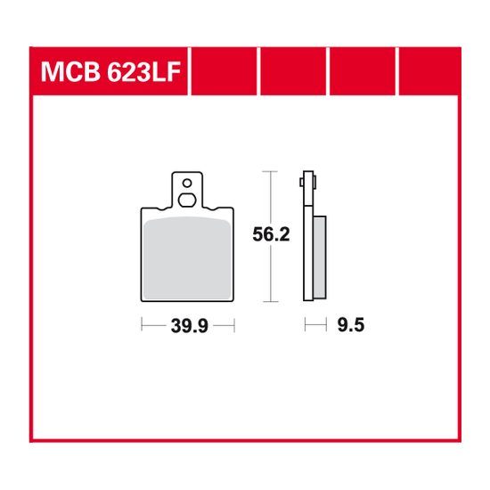 Brzdové destičky MCB623