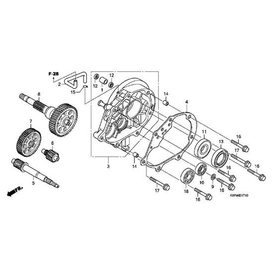 Těsnění převodu - Honda - PCX125 (2011)