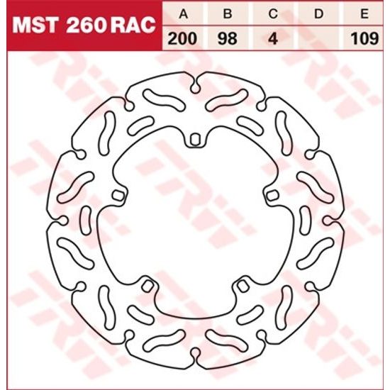 RACING Brzdový kotouč MST260RAC