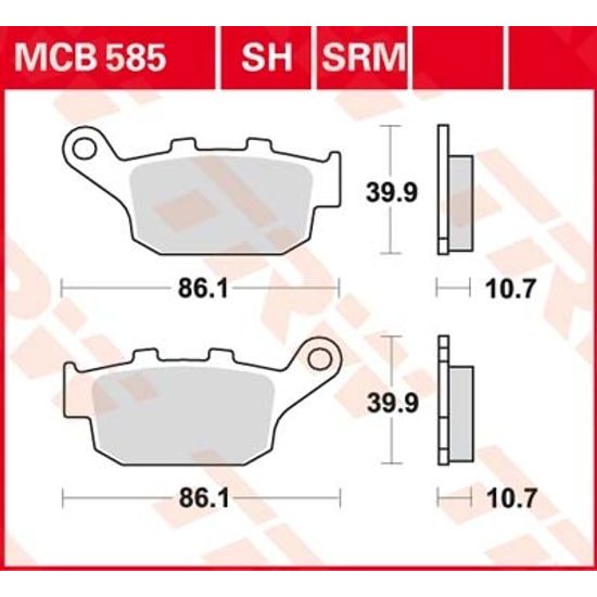 Brzdové destičky MCB585SRM