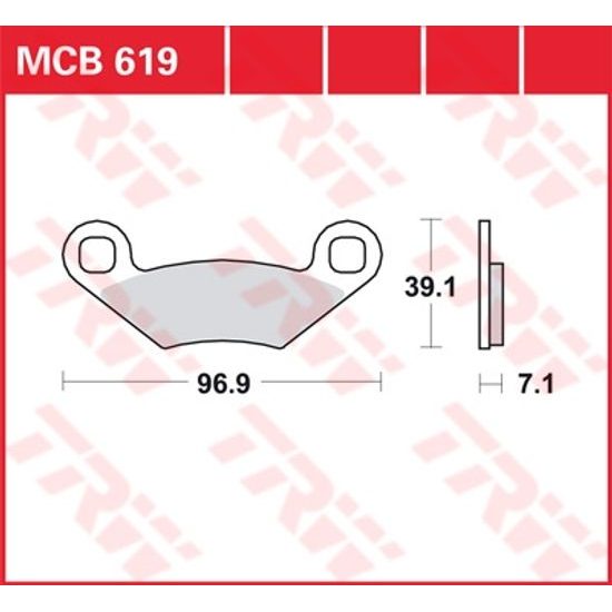 Brzdové destičky MCB619