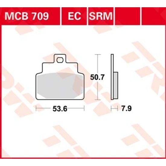 Brzdové destičky MCB709SRM