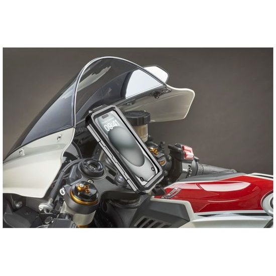 Univerzální voděodolné pouzdro na mobilní telefony Interphone Armor Pro, úchyt na řídítka QUIKLOX, max. 6,5", černé