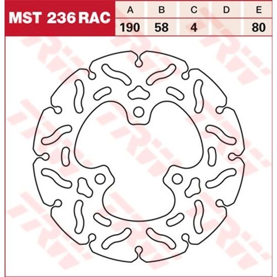 RACING Brzdový kotouč MST236RAC
