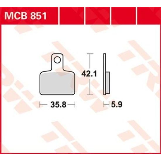 Brzdové destičky MCB851