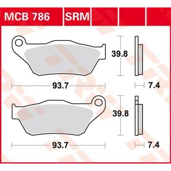 Brzdové destičky MCB786SRM
