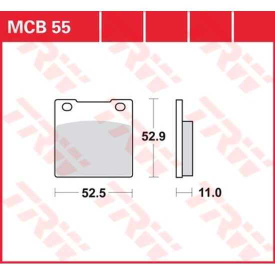 Brzdové destičky MCB055