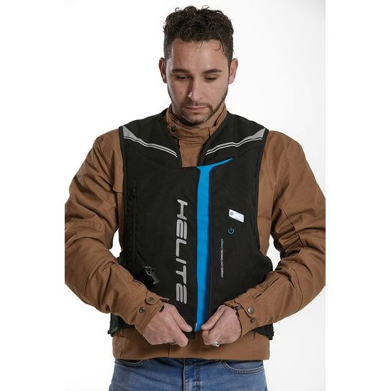 Airbagová elektronická vesta e- Double Turtle černá
