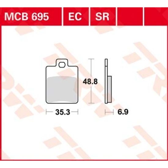 Brzdové destičky MCB695EC