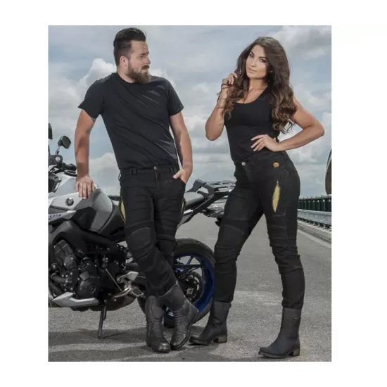 Kevlarové džíny na motorku Trilobite 661 Parado - black / dámské
