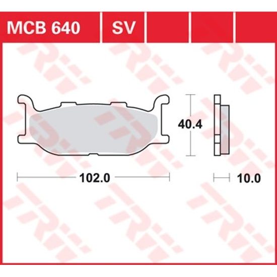 Brzdové destičky MCB640SV