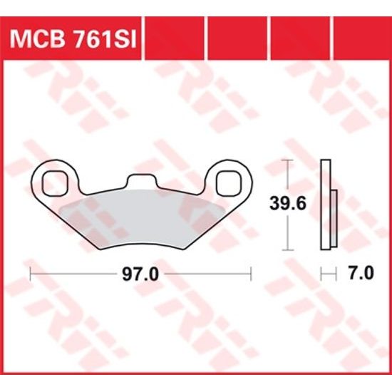 Brzdové destičky MCB761SI