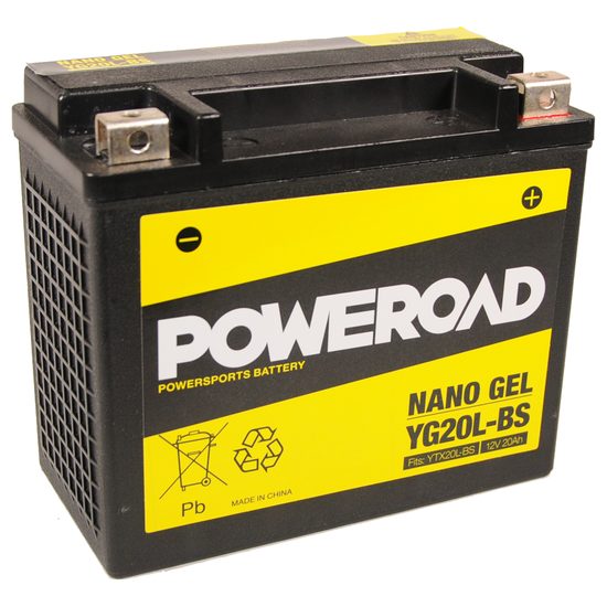 Poweroad baterie Gel YG20L-BS/12V-20AH