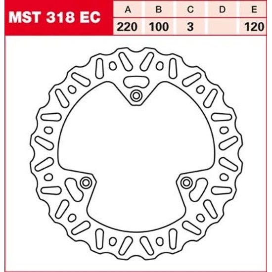 Brzdový kotouč MST318EC