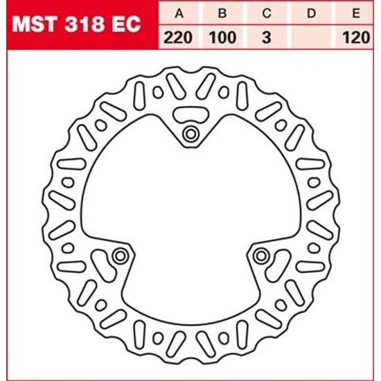Brzdový kotouč MST318EC