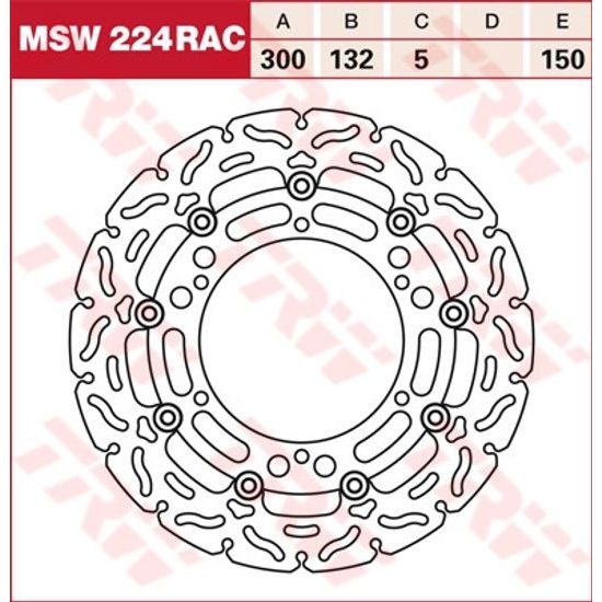 Brzdový kotouč plovoucí MSW224