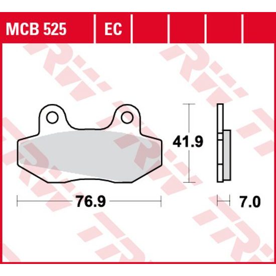 Brzdové destičky MCB525EC