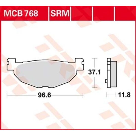 Brzdové destičky MCB768SRM